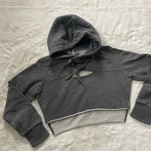 Gymshark fraction crop hoodie